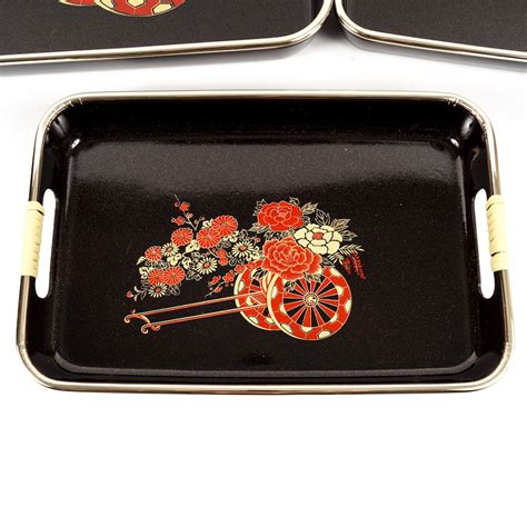 Japanese Lacquered Trays Ebth