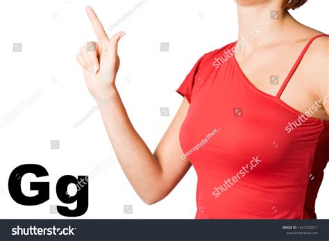 Letter G Sign Language Stock Photo 1447323017 Shutterstock