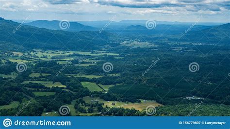Goose Creek Valley And Porter Mountain Virginia Usa Stock Image