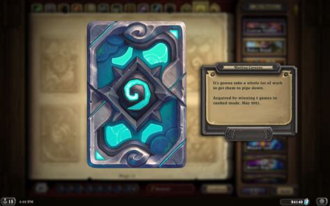 New Card Back For May Wailing Caverns R Hearthstone