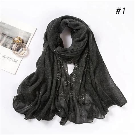 2021 musulman shawls islamic vintage head summer muslim women viscose cotton hijab scarf