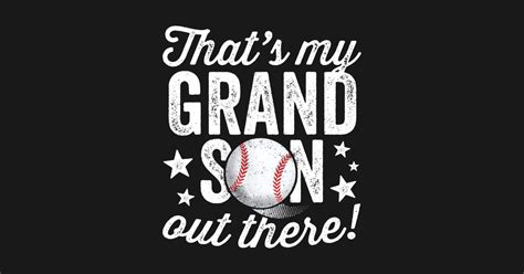 Thats My Grandson Out There Baseball Shirt Grandma Baseball Grandma