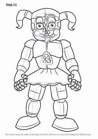 Fnaf Sister Location Coloring Page Coloring Home