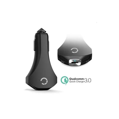 Stik blog din lader til bilen i bilens cigarettænder, og du kan sørge for opladning til apple, android og alle andre enheder. QUALCOMM Quick Charge 3.0 Oplader til Bilen - Sort ...