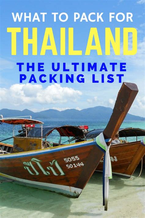 What To Pack For Thailand The Ultimate Packing List