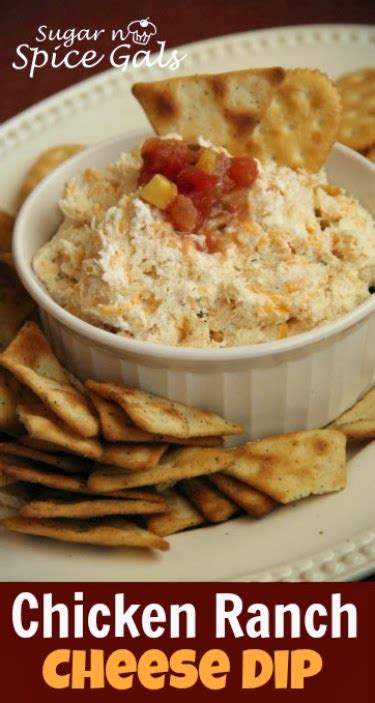 Please read my disclaimer for more info. Chicken Ranch Cheese Dip - Sugar n' Spice Gals