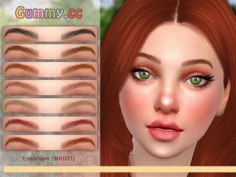 Eyebrows Mk001 By Gummycc At Tsr Sims 4 Updates