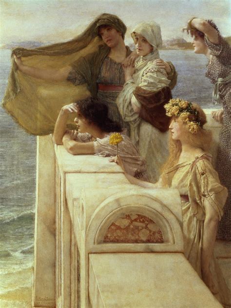 At Aphrodite S Cradle Painting By Lawrence Alma Tadema Fine Art America
