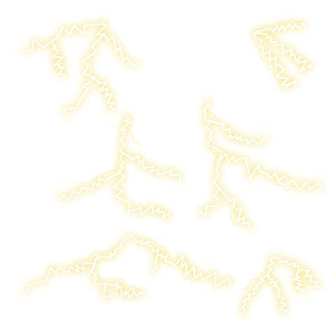 Yellow Lightning Vector Png Images Collection Lightning Illustrations
