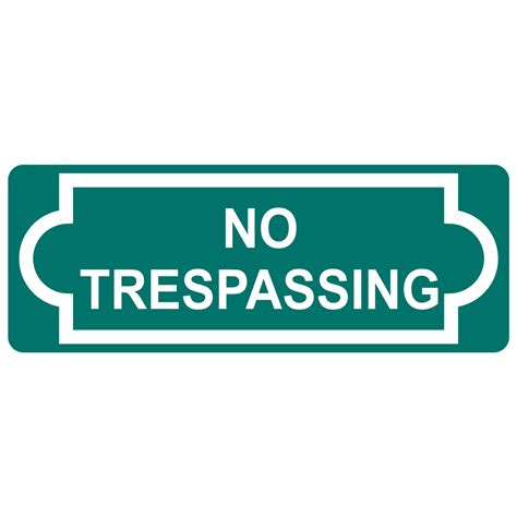 No Trespassing Engraved Sign Egre 13366 Whtongreen No Trespassing