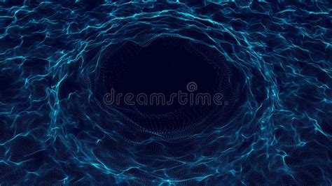 Space Time Portal Abstract Grid Wormhole Futuristic 3d Portal Cosmic