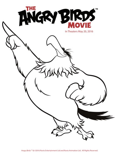 Chuck angry birds 2 coloring pages. Free Angry Birds Coloring Pages {Printables} | Bird ...