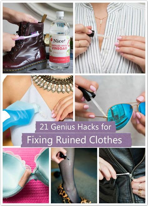 21 Genius Hacks For Fixing Ruined Clothes Ruined Clothes Hacks Ruins