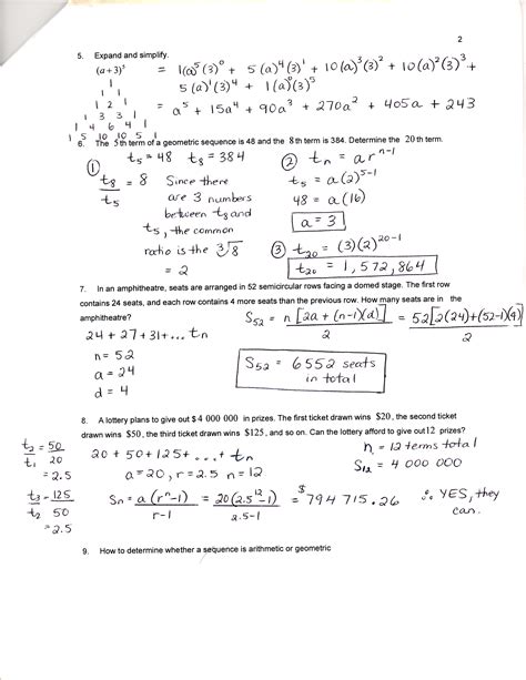 Geometry unit test part 1 lesson 10 unit 1 1 name a pair of complementary angles. Unit 7 & 8: Sequences, Series, and Financial Applications - D'Addario - MCR3U1