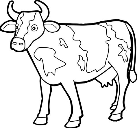 Pilot cow in the sky. nice Farm Animal Staying Cow Coloring Page | Riscos