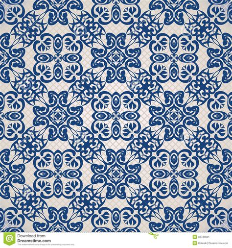 Please contact us if you want to publish a vintage blue wallpaper on our site. Vintage Seamless Background In Blue Stock Vector ...