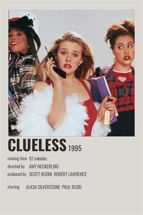 Clueless Polaroid Poster In Film Posters Minimalist Movie