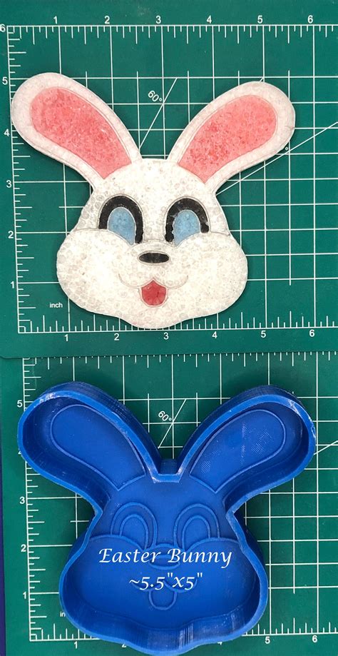 Easter Bunny Silicone Mold For Aroma Beads And Freshies Etsy Uk