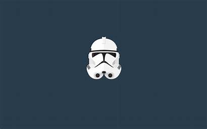 Wars Star Stormtrooper Minimalist Helmet Wallpapers Minimalism