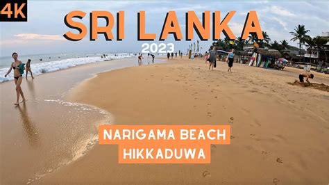 Narigama Beach Hikkaduwa Sri Lanka 4k 2023 Youtube