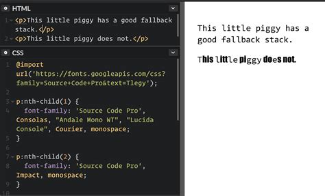 Css Basics Fallback Font Stacks For More Robust Web Typogra