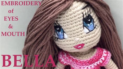 Especially in historical works of embroidery, figures of people and animals were worked in needlepainting techniques, using either long and short stitch, split stitch, or a combination of stitching methods. Hand Embroidery of Eyes and Mouth for Crochet Doll Bella - YouTube