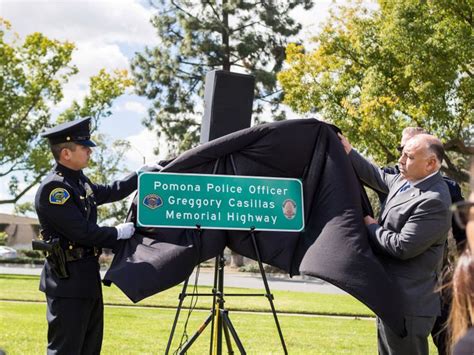 Fallen Pomona Police Officer Greggory Casillas Honored With Renaming Of