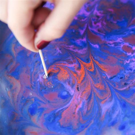 Learn To Marble Paper Easily With Acrylic Paint Corn Starch And Water