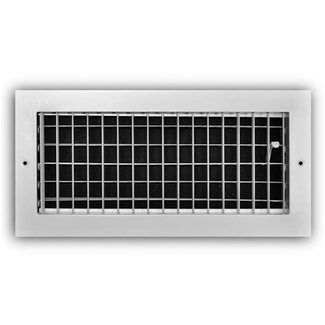 We use diffusers that move air near the ceiling to mix the air in the room. TruAire 14 in. x 8 in. 1-Way Aluminum Adjustable Wall ...