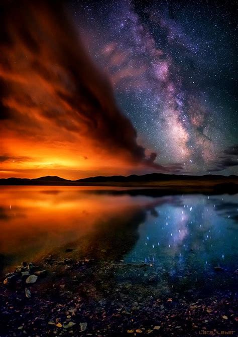 Sunset And Milky Way Over Colorado Nature Photography Beautiful