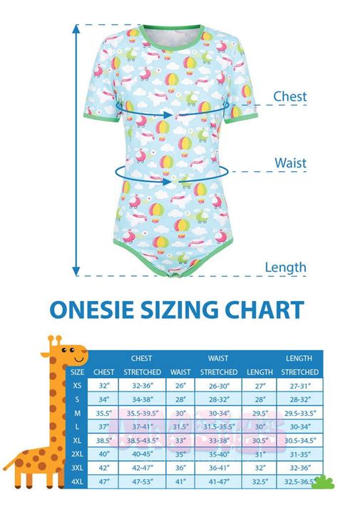 Sizing Chart Care Instructions Onesies Downunder