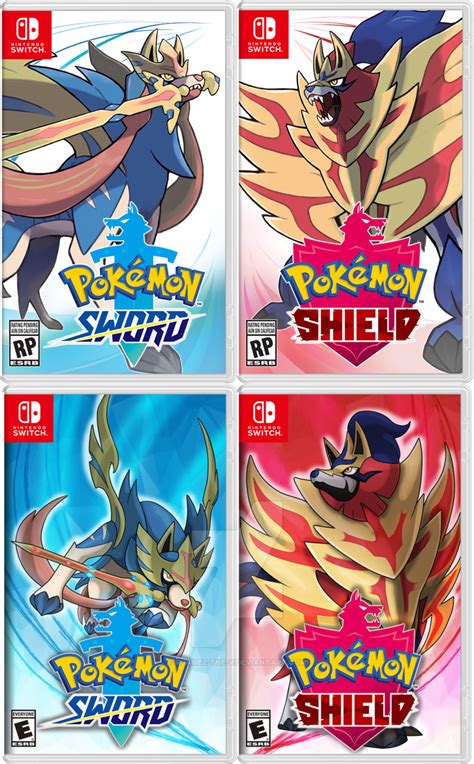 Pokemon Sword And Shield Original Cover Vs Fanart Covers R