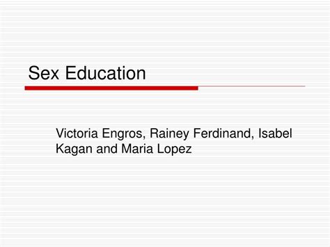 Ppt Sex Education Powerpoint Presentation Free Download Id786938