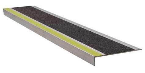 Wooster Products Stair Tread Ylwblk 36in W Extruded Alum 365yb3 Zoro