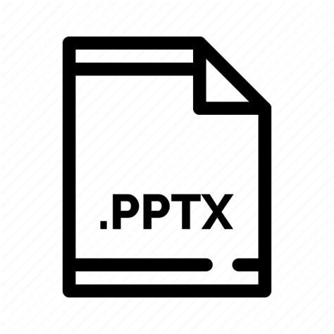 Extension File Format Pptx Type Icon Download On Iconfinder