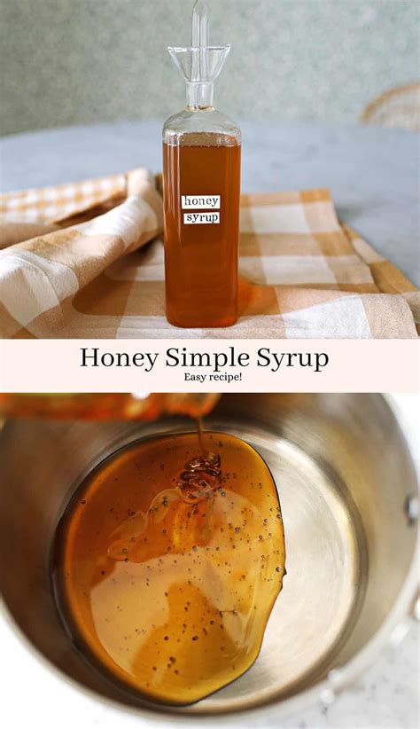 Honey Simple Syrup A Beautiful Mess