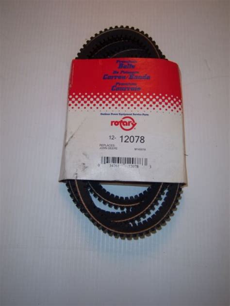 Rotary 12078 Deck Drive Belt Replaces John Deere M118684 M143019 For