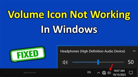 How To Fix Volume Icon Not Opening In Windows 10 YouTube