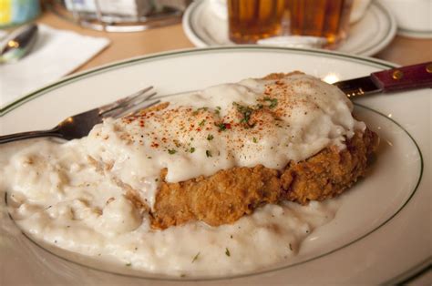 Once done, the internal temperature should be 165 f, according to the united states department of agriculture (usda). Chicken Fried Steak smothered in Country Sausage Gravy - Yelp