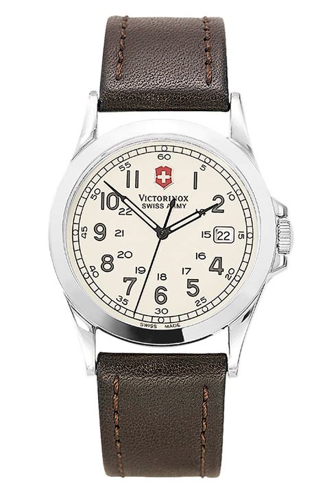 Victorinox Swiss Army Infantry Watch 38mm In Brown For Men Whitebrown
