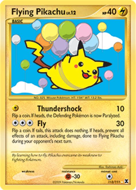 There are often different versions of the same pokemon card (foil, holo…), so be sure to pick a few comparables from the search results that are just like your card. Flying Pikachu Pokémon Card Value & Price | PokemonCardValue