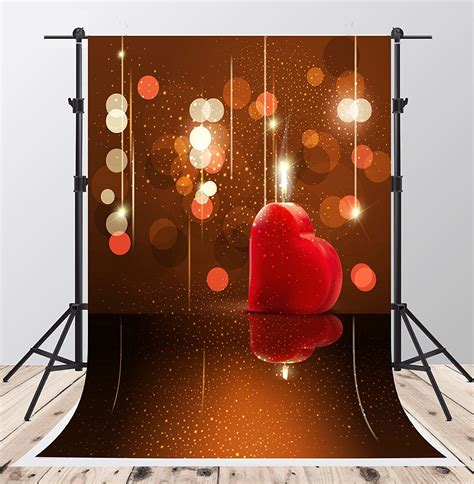Amazon Com X Ft Glitter Backdrops For Photography Red Love Backgrounds For Valentine