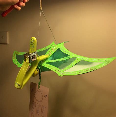 Flying Pterosaur Lantern Halloween Dinosaur Dino Craft Crafts For Kids