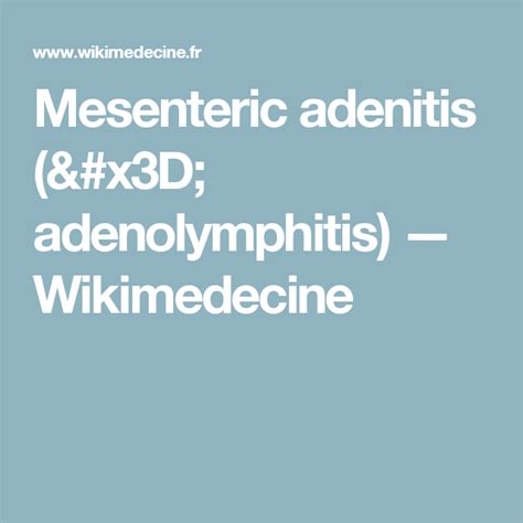 Mesenteric Adenitis Adenolymphitis — Wikimedecine Hashimotos