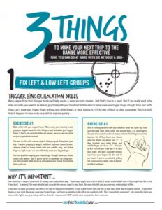Working on your draw, grip, sight alignment, front sight concentration and trigger pull in the comfort of your own home is a tremendous advantage for someone who takes their own safety as well as their families safety seriously. 5 drills for trigger finger isolation (One is "Magical") — Dry Fire Training Cards Blog