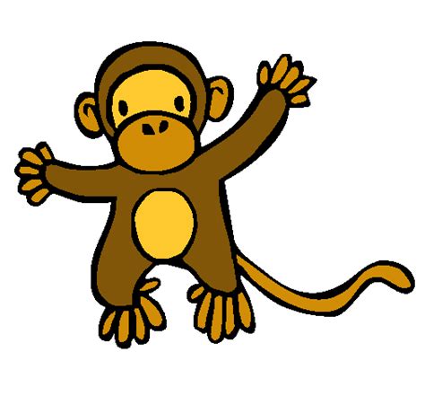 Dibujo De Mono Pintado Por Monos En El Día 09 06 11 A Las