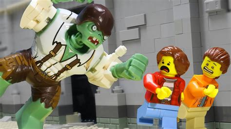 Lego City Lockdown Escape Giant Zombie Lego Stop Motion Brickhubs