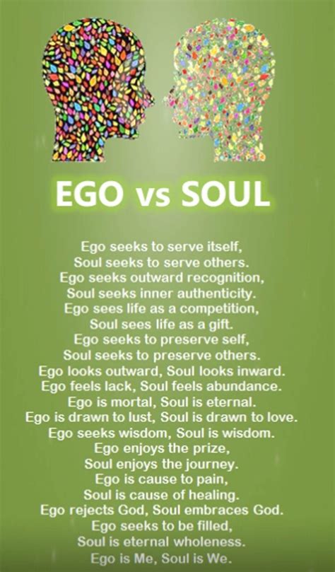 Ego Vs Soul Ego Vs Soul Words Inspirational Quotes
