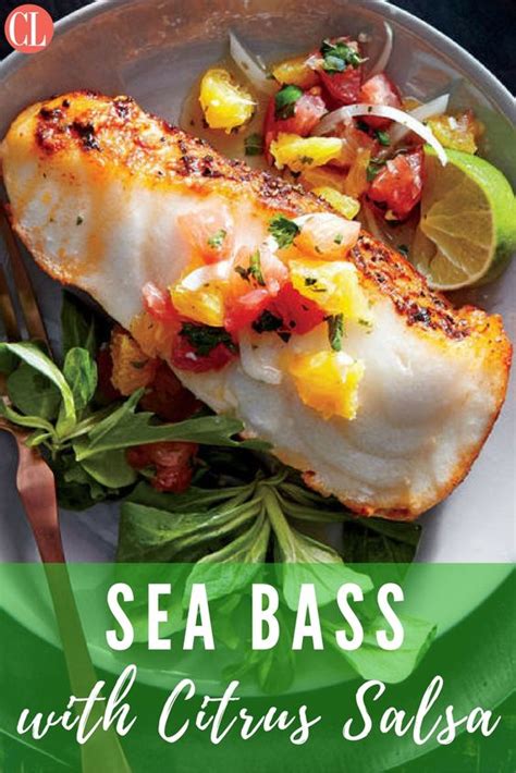 Get the recipe from delish. Sea Bass with Citrus Salsa | Recipe