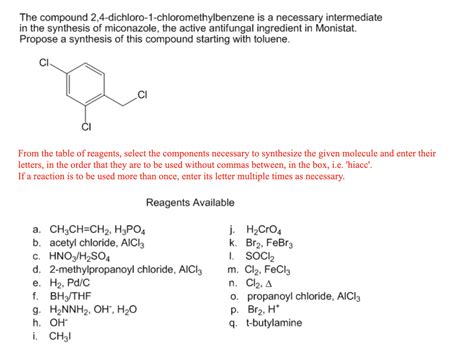 Solved Show How You Would Synthesize Each Compound From